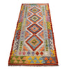 Hand Woven Wool Kelim Runner 2' 2" x 6' 2" ft / 67 x 189 cm - No. B30476