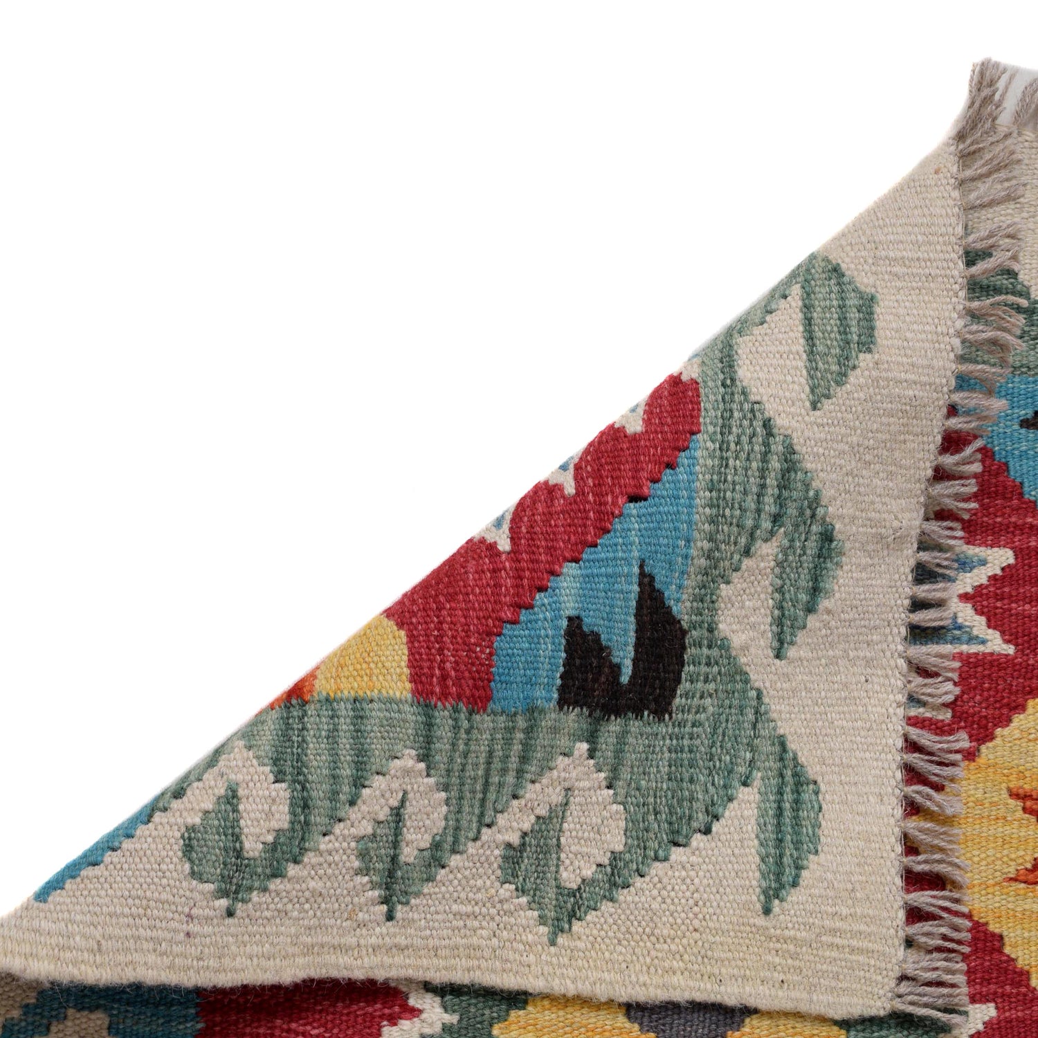 Handmade Turkish Design Wool Kilim Runner 1' 11" x 6' 7" ft / 58 x 200 cm - No. B30477