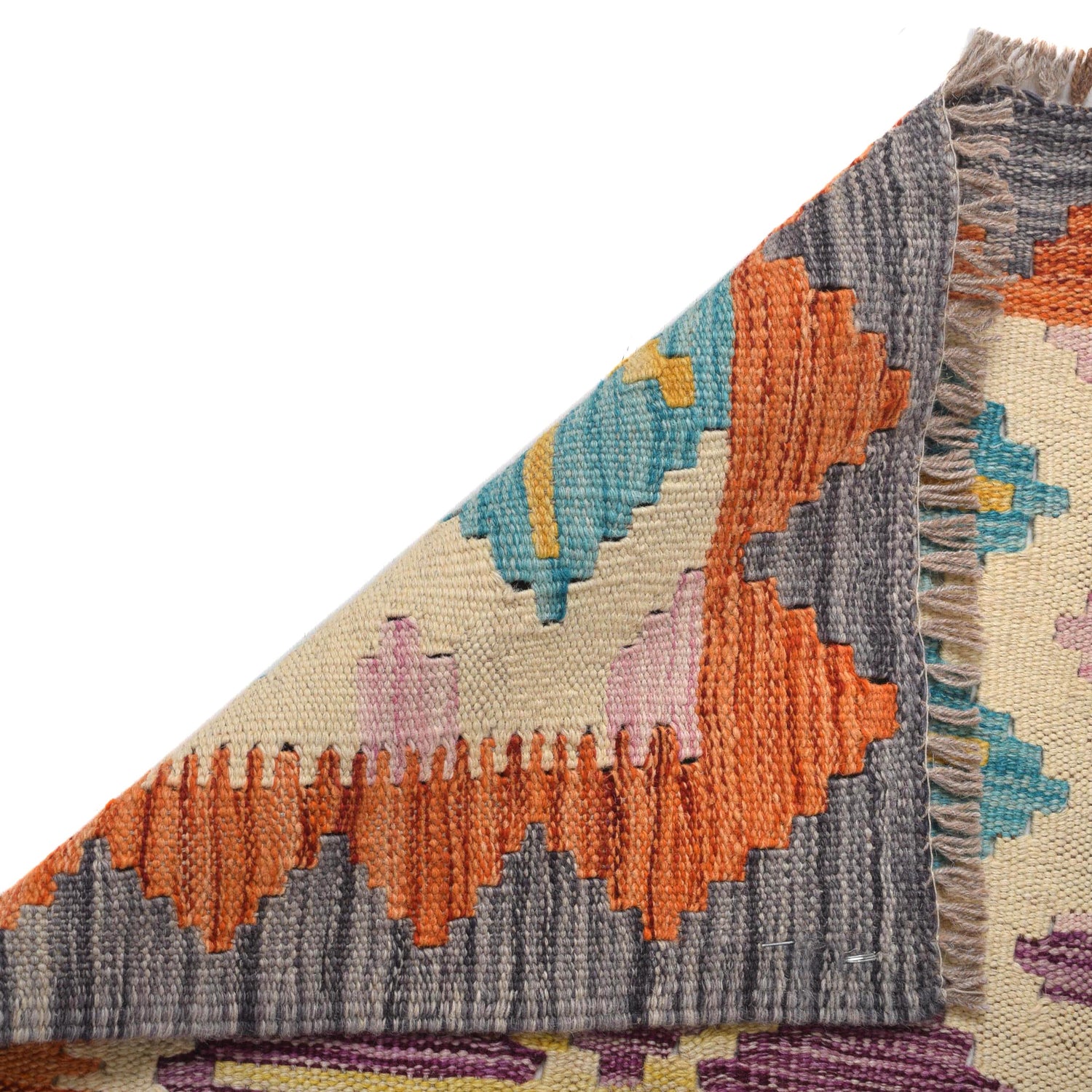 Handmade Vegetable Kilim Runner 1' 10" x 6' 5" ft / 56 x 196 cm - No. B30495