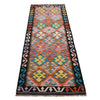 Handmade Vegetable Kilim Runner 2' 1" x 6' 7" ft / 64 x 200 cm - No. B30515