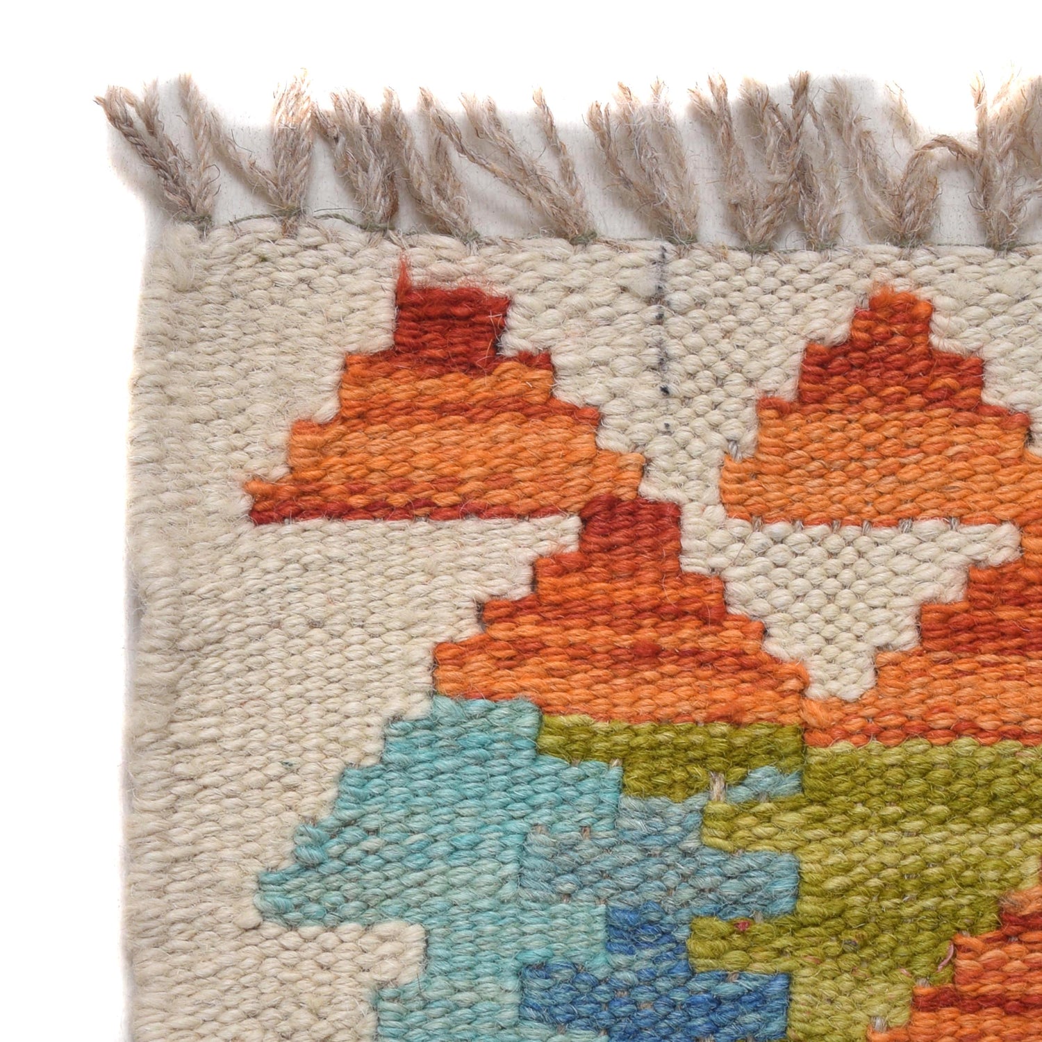 Handmade Turkish Design Wool Kilim Runner 2' 2" x 6' 3" ft / 67 x 191 cm - No. B30518