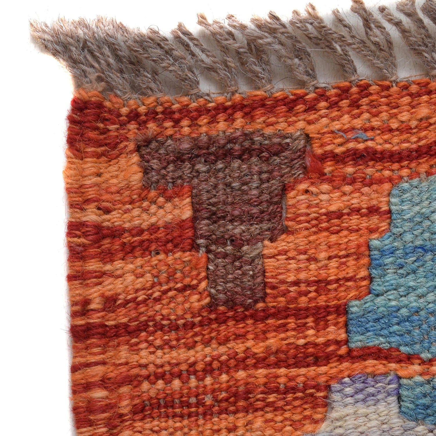 Hand Knotted Flatweave Kilim Runner 2' 8" x 6' 4" ft / 81 x 193 cm - No. B30523