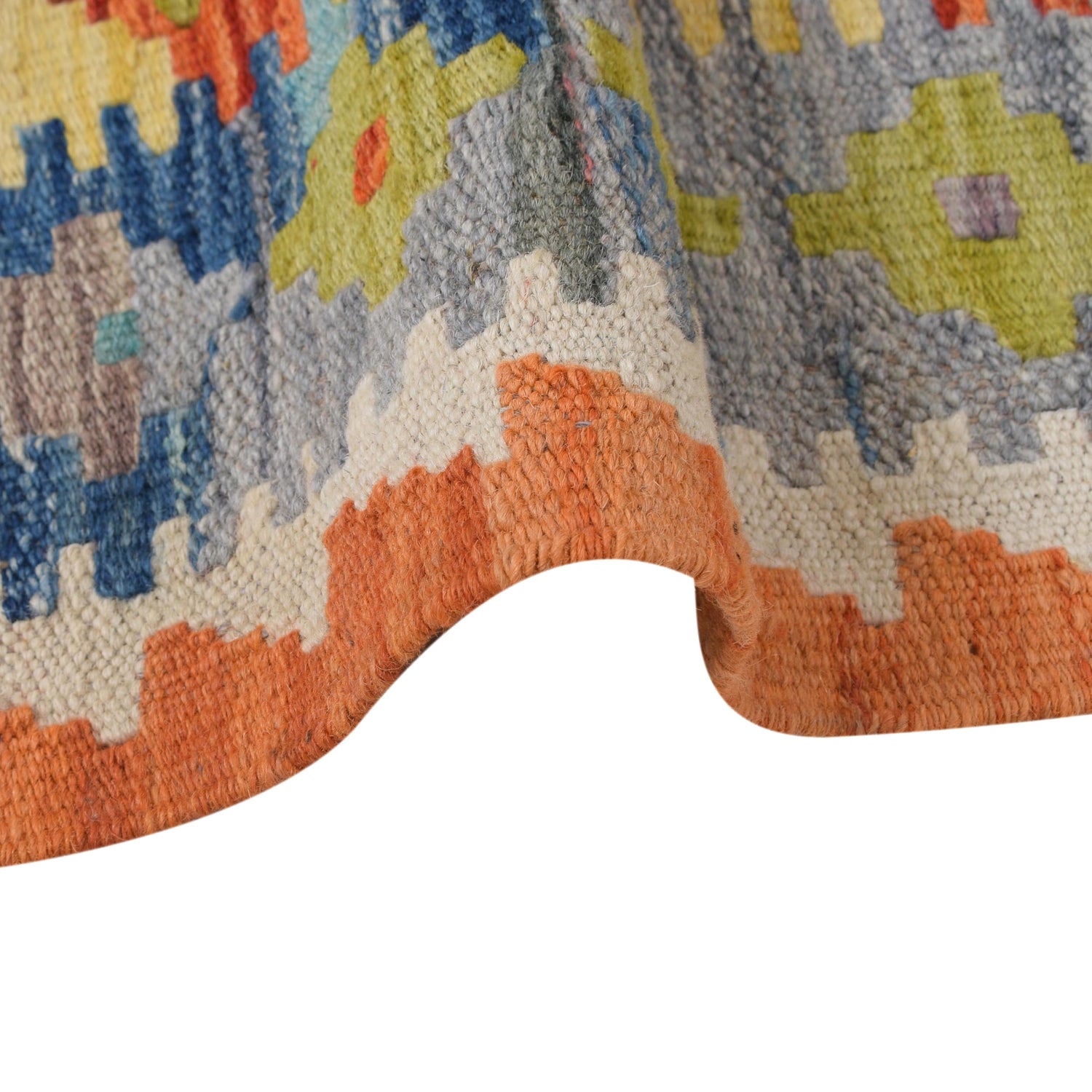 Short Chobi Kilim Runner 2' 2" x 6' 3" ft / 66 x 191 cm - No. B30528