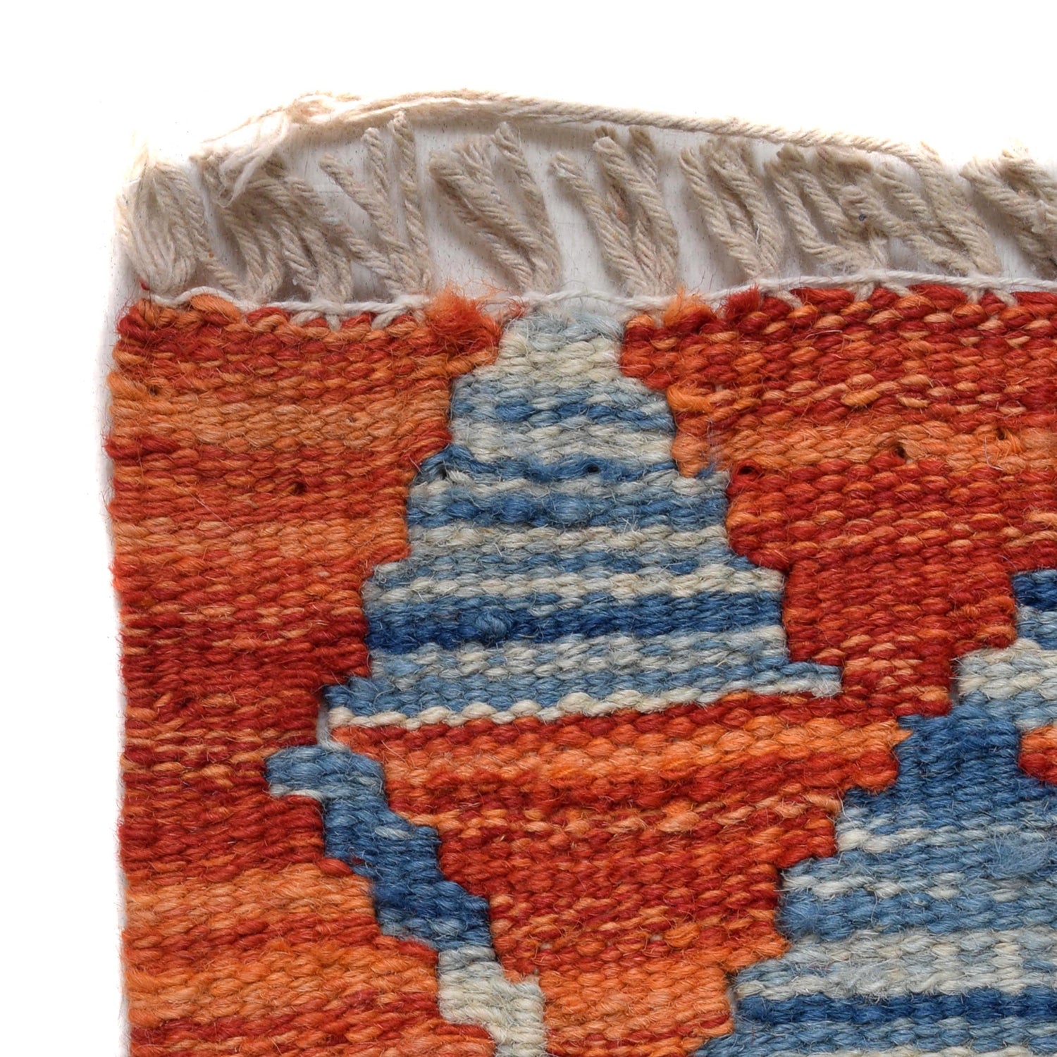 Hand Made Afghan Kilim Runner 2' 7" x 6' 5" ft / 78 x 196 cm - No. B30529