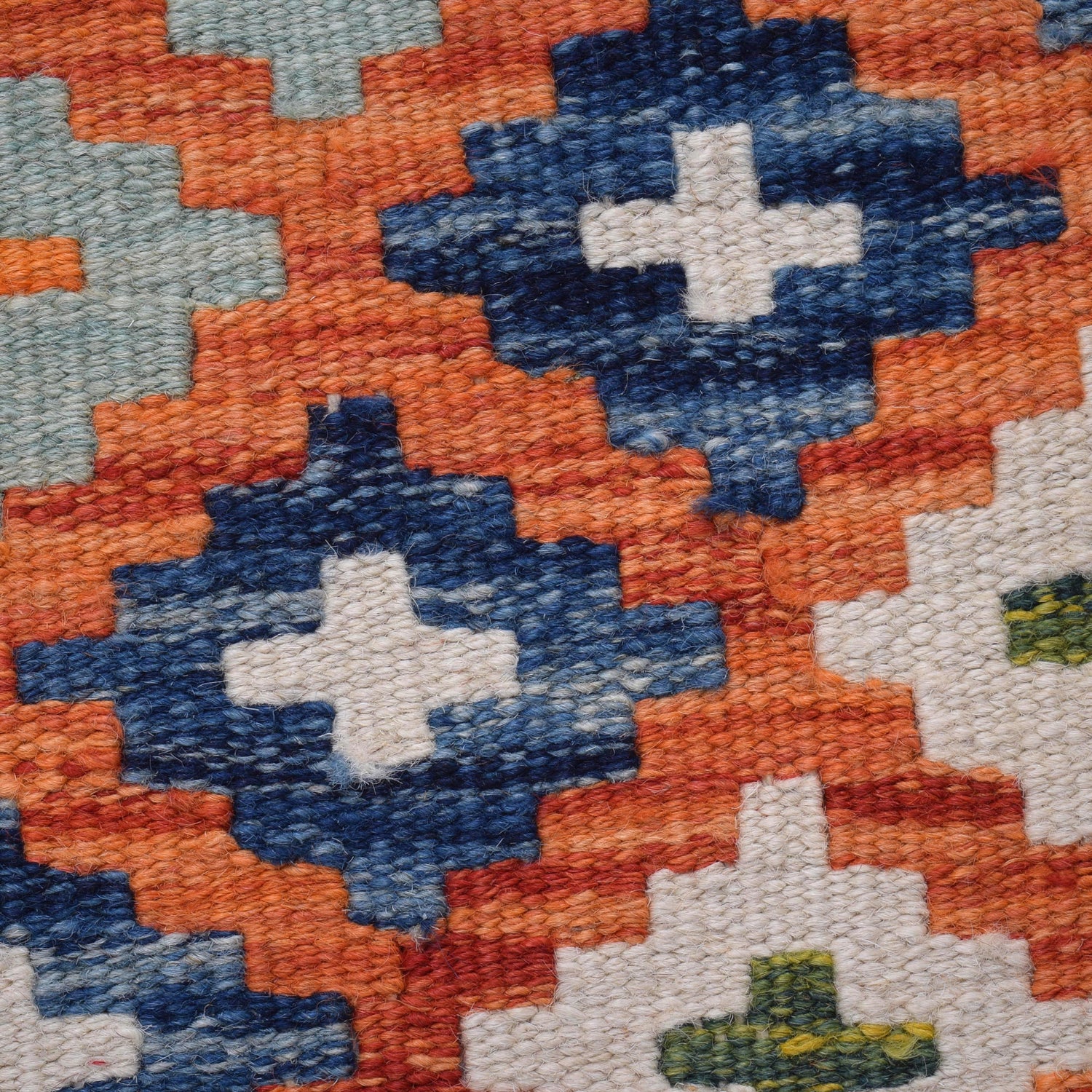 Hand Made Afghan Kilim Runner 2' 7" x 6' 5" ft / 78 x 196 cm - No. B30529