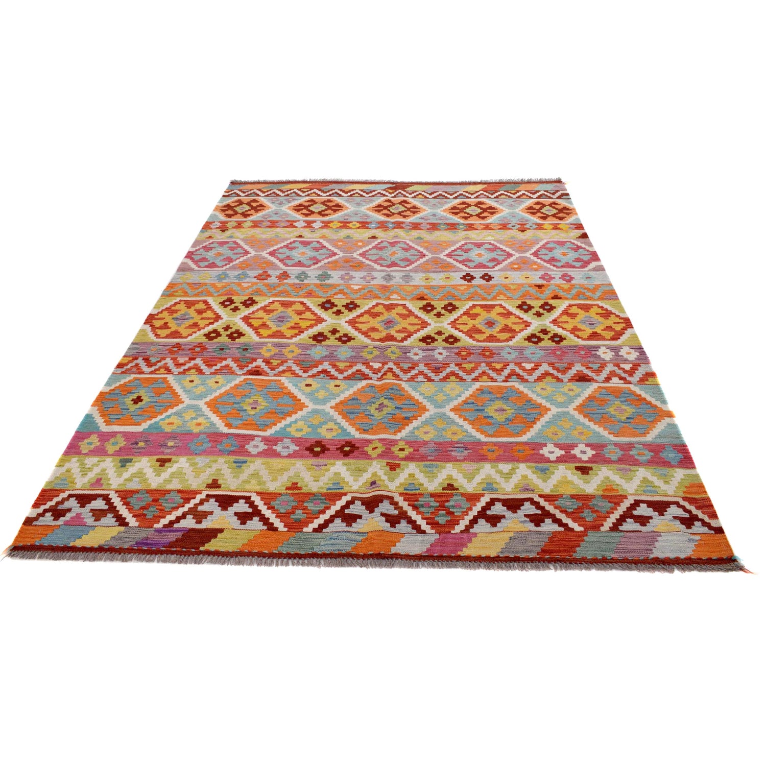 Medium Size Chobi Kilim 5' 9" x 8' 4" ft / 175 x 255 cm - No. B30568