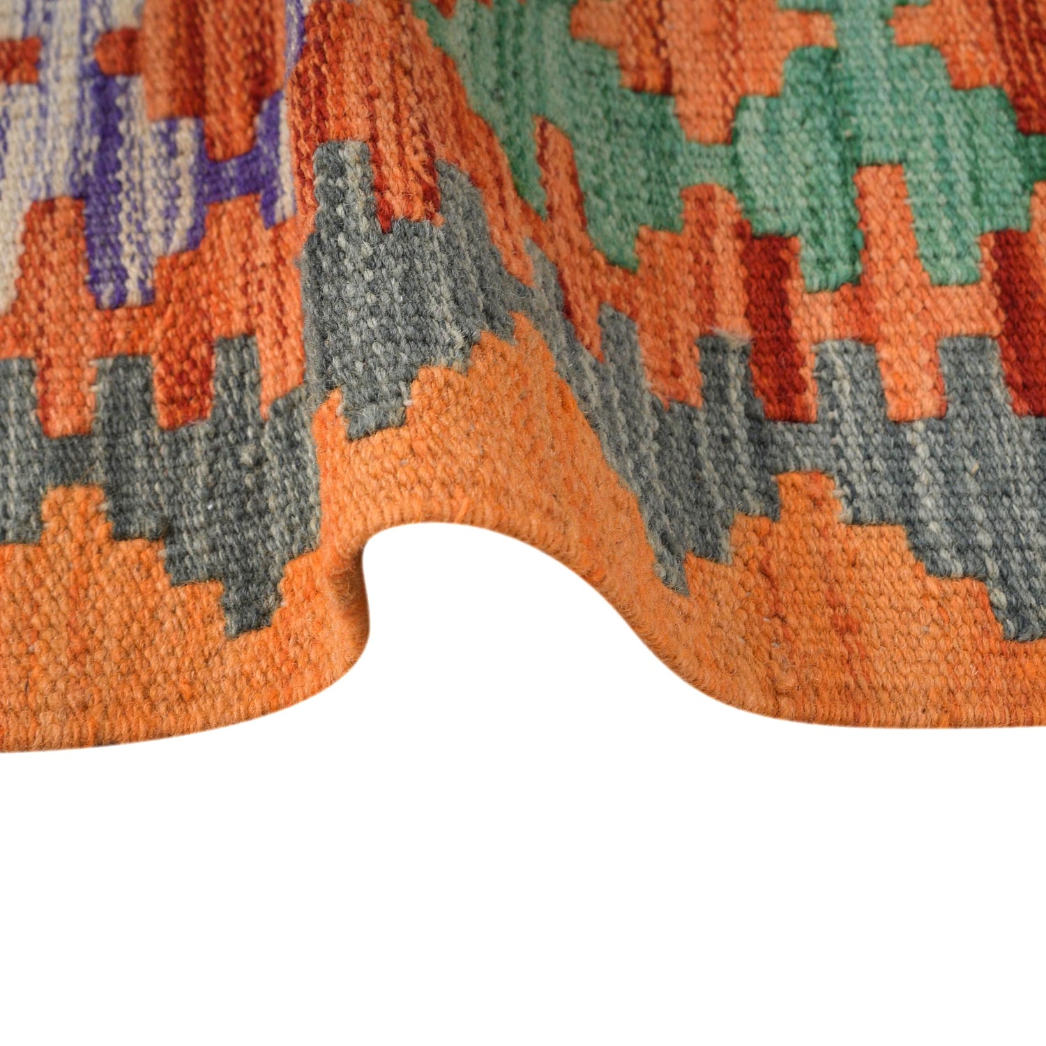 Hand Knotted Flatweave Kilim 4' 10" x 6' 9" ft / 147 x 206 cm - No. B30571