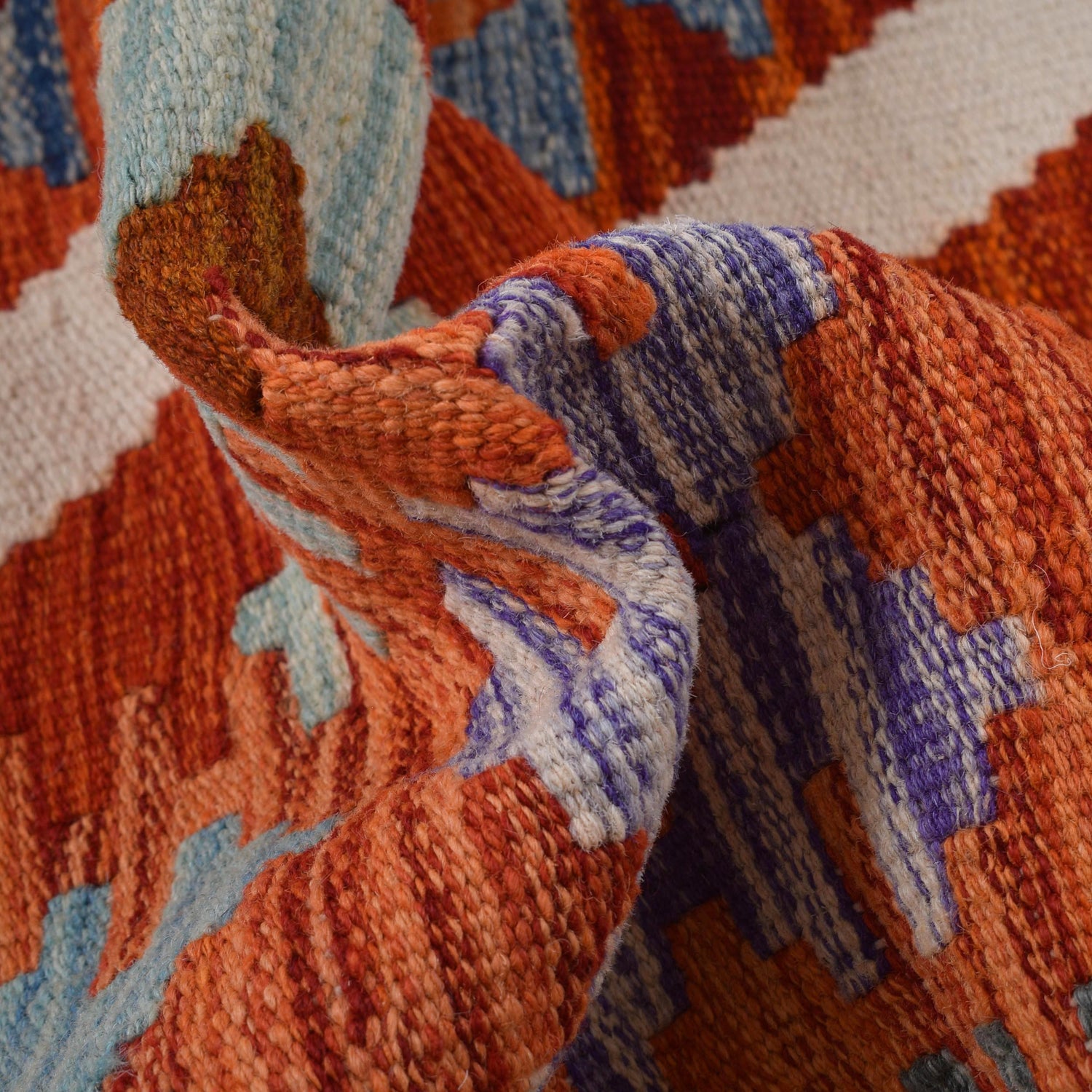 Hand Knotted Flatweave Kilim 4' 10" x 6' 9" ft / 147 x 206 cm - No. B30571