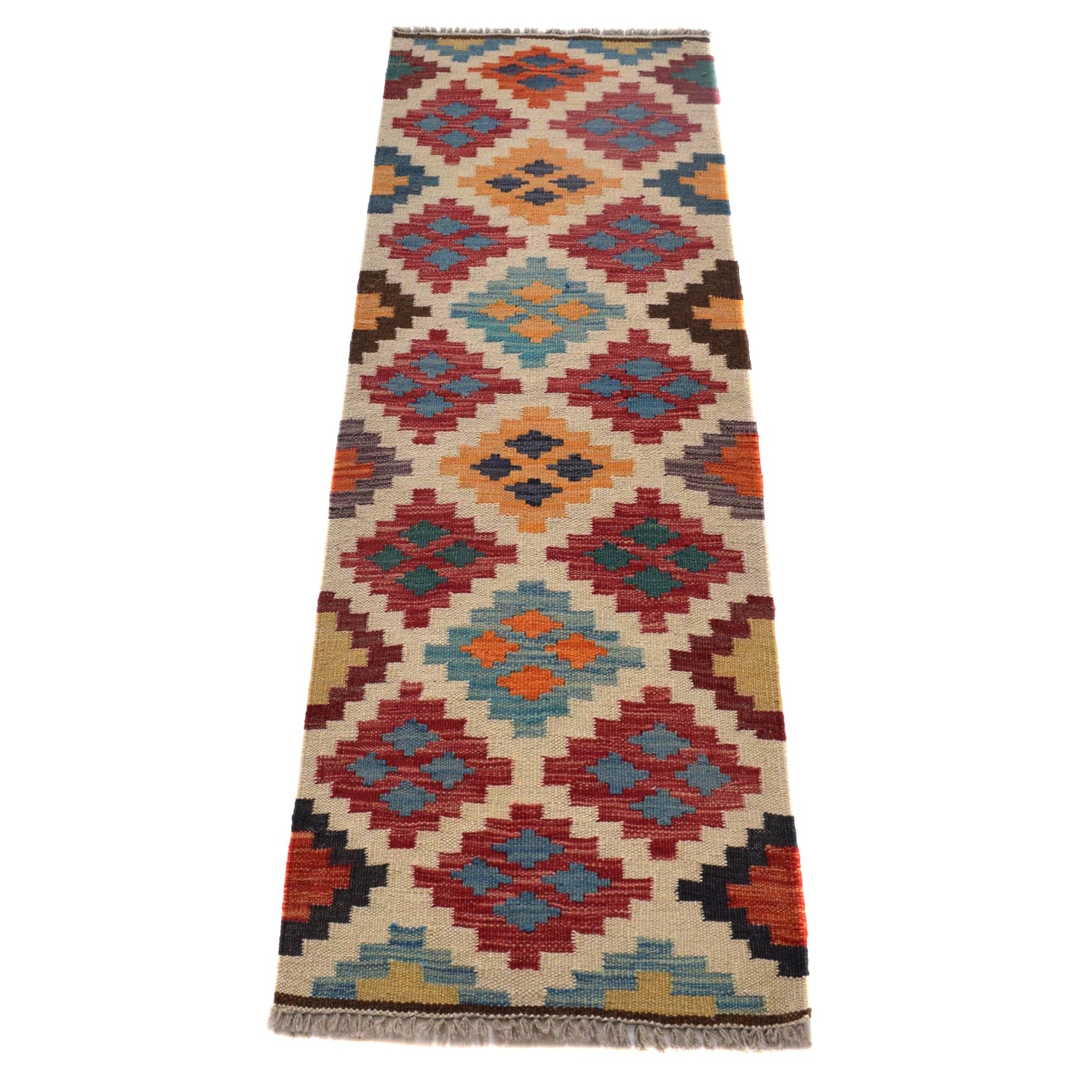 Short Chobi Kilim Runner 1' 7" x 4' 11" ft / 49 x 150 cm - No. B30586