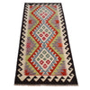 Hand Knotted Flatweave Kilim Runner 2' 3" x 5' 3" ft / 68 x 160 cm - No. B30603