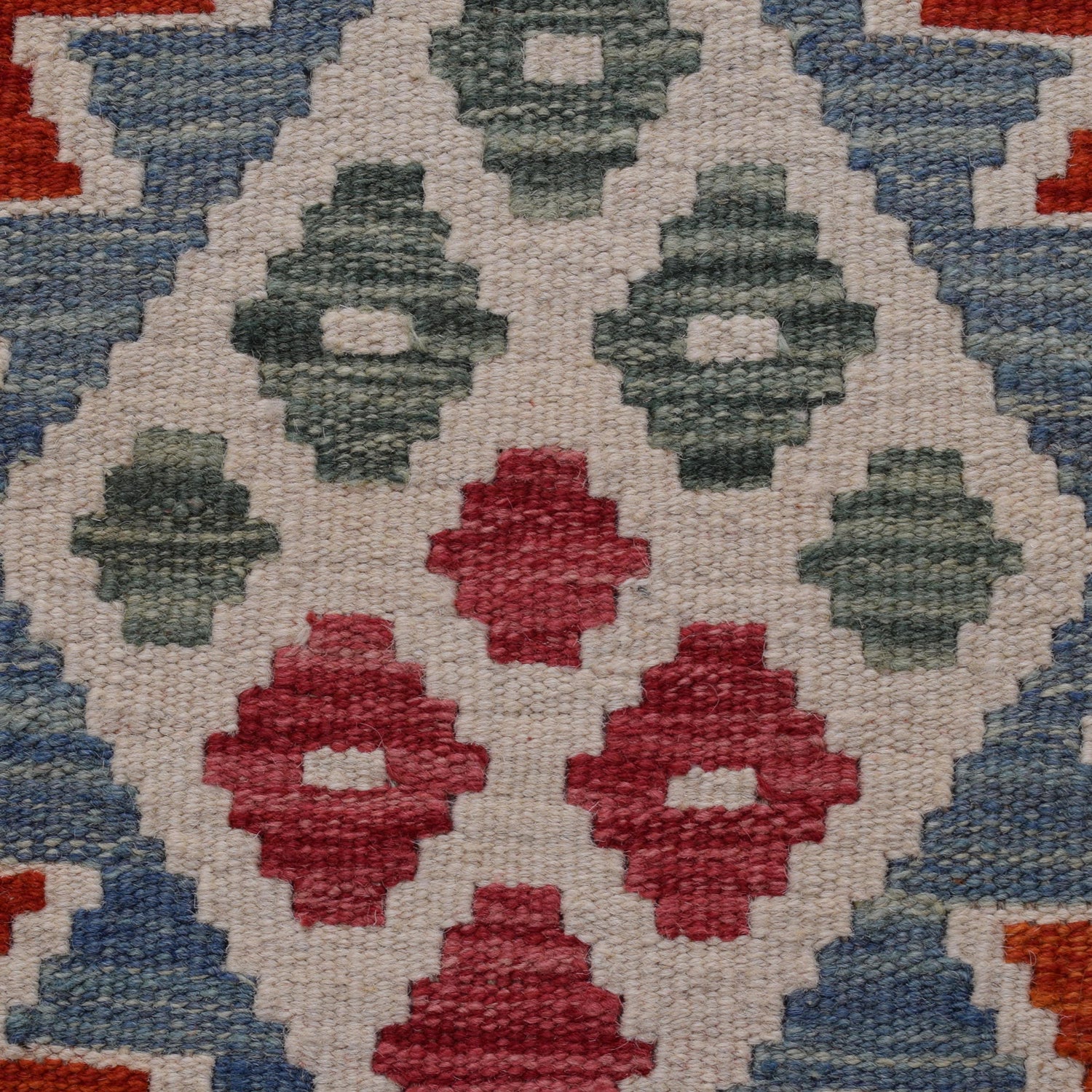 Hand Knotted Flatweave Kilim Runner 2' 3" x 5' 3" ft / 68 x 160 cm - No. B30603