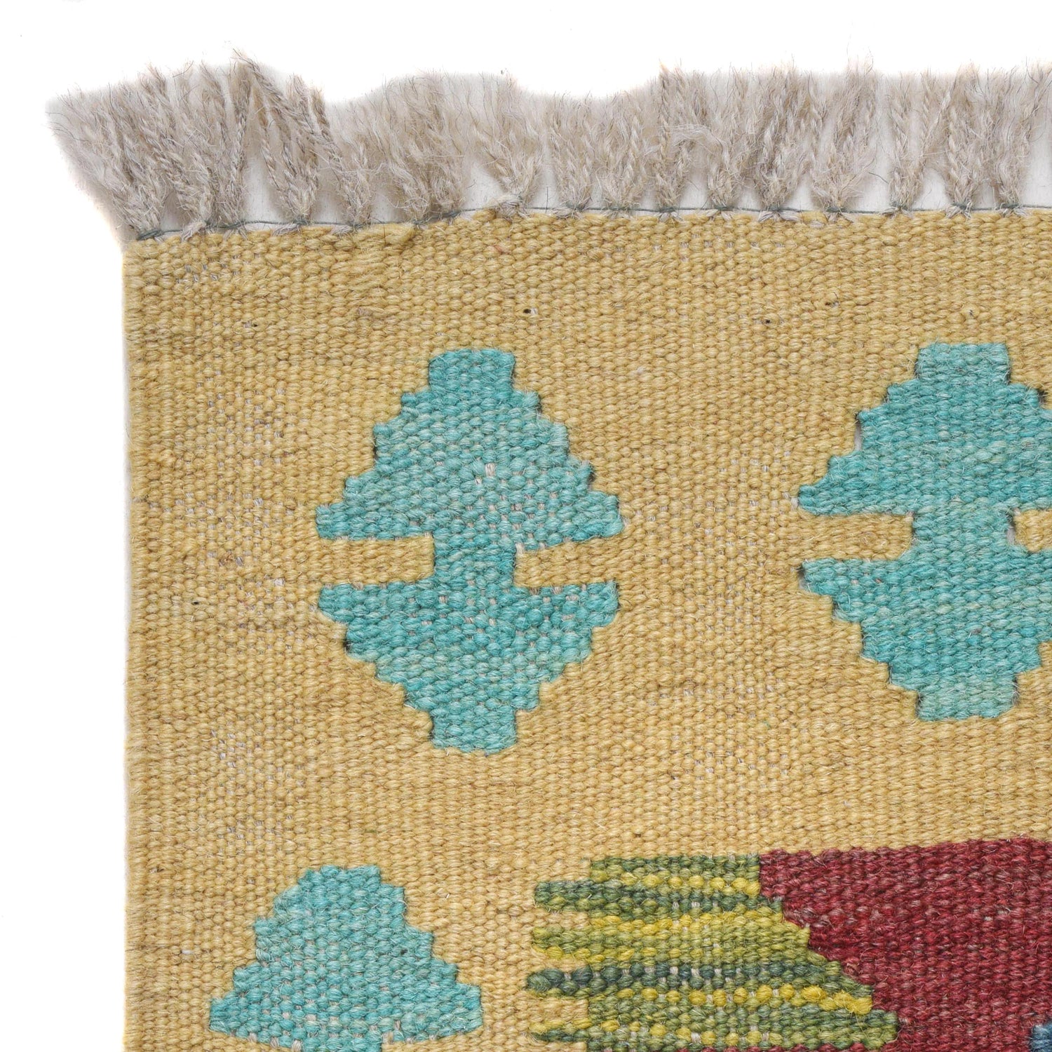 Hand Knotted Flatweave Kilim Runner 1' 8" x 4' 10" ft / 52 x 147 cm - No. B30605