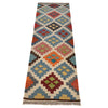 Hand Knotted Flatweave Kilim Runner 1' 7" x 4' 11" ft / 48 x 150 cm - No. B30607