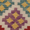 Colorful Flat-Weave Wool Kilim Runner 1' 9" x 5' 7" ft / 53 x 170 cm - No. B30610