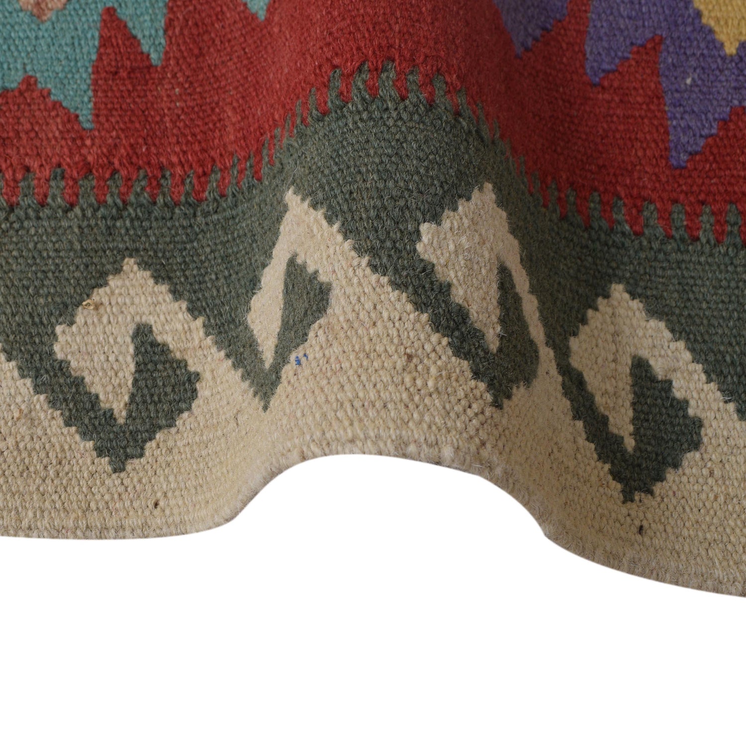 Hand Made Afghan Kilim Runner 1' 9" x 5' 2" ft / 54 x 157 cm - No. B30615