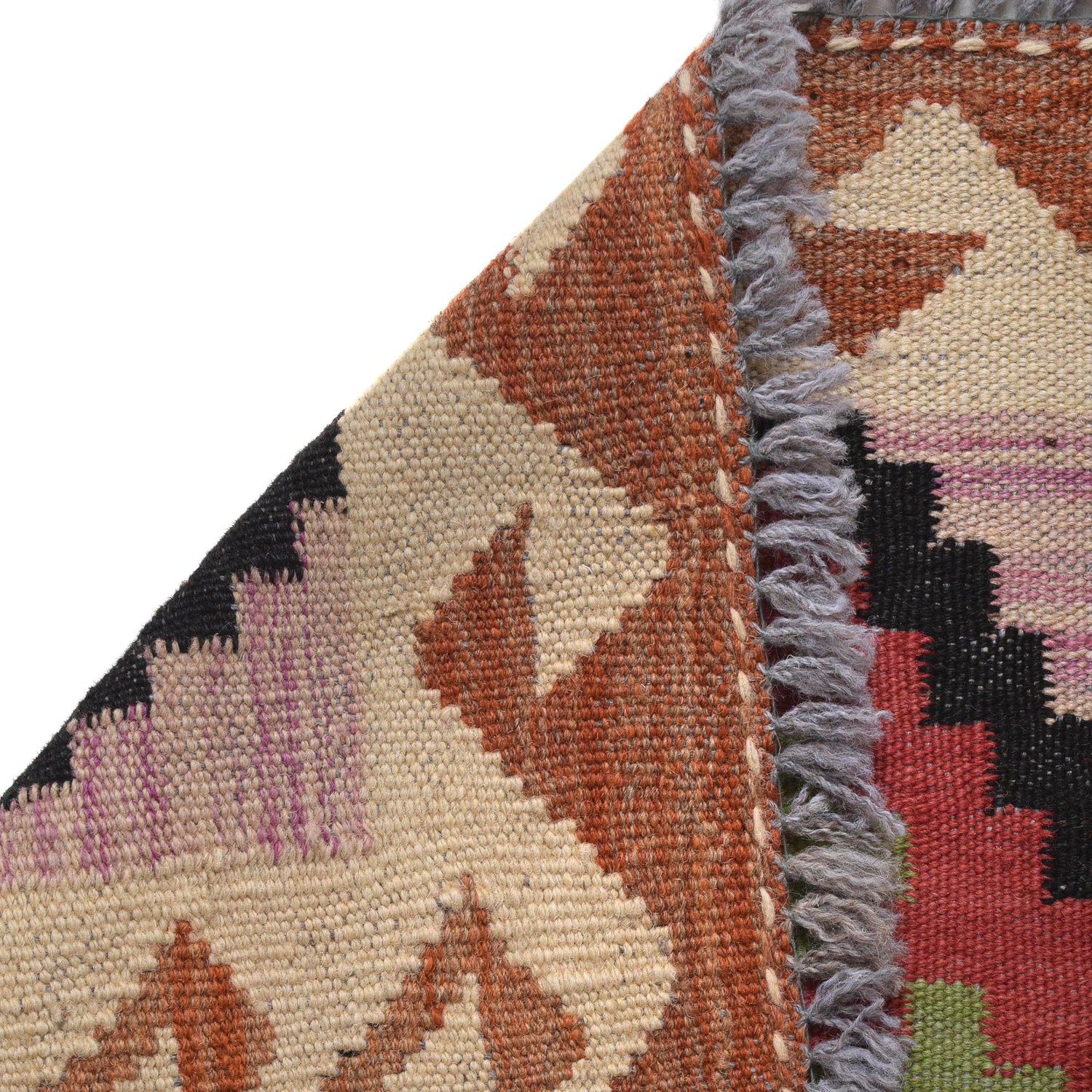 Short Kilim Runner 1' 7" x 4' 9" ft / 48 x 145 cm - No. B30616