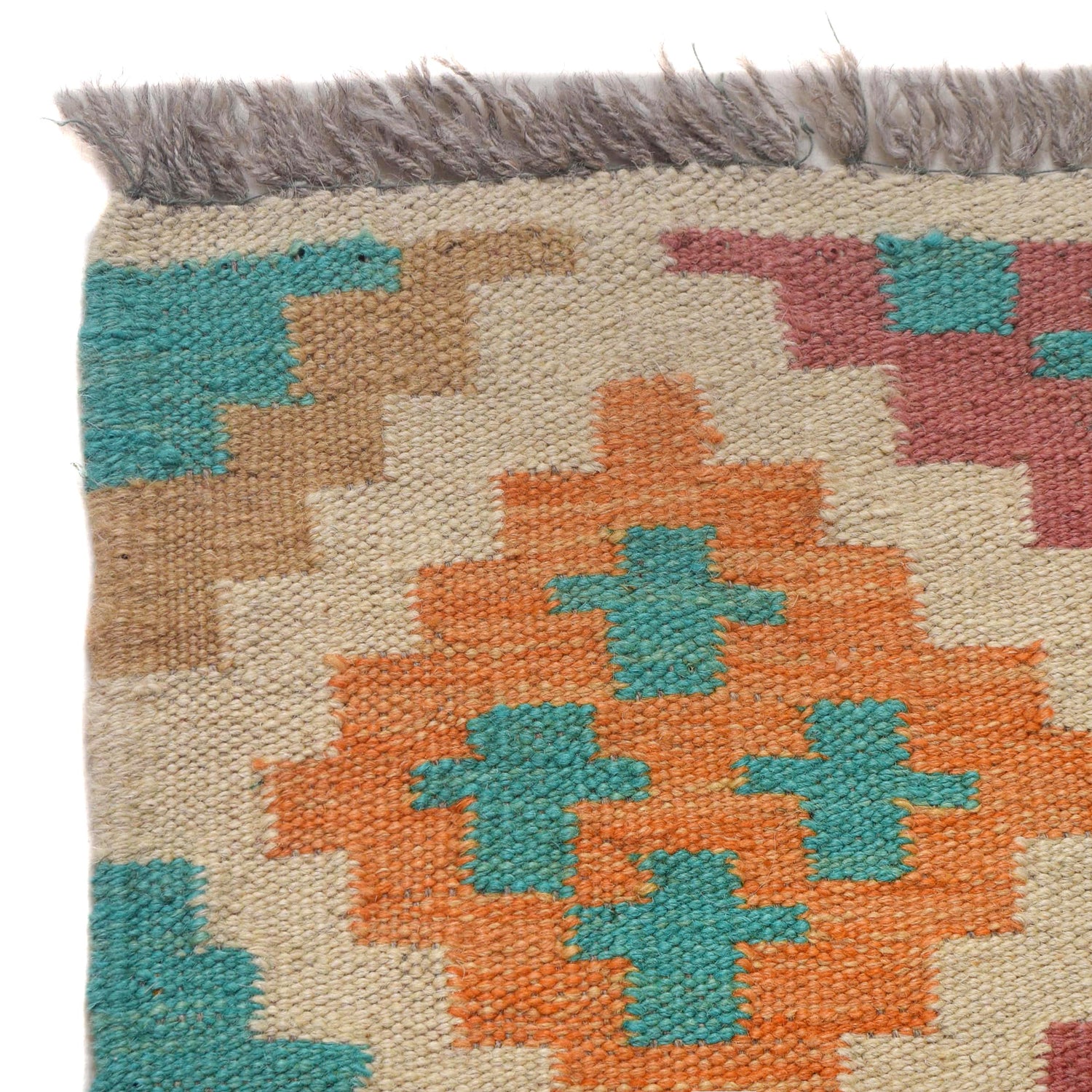 Hand Made Afghan Kilim Runner 1' 7" x 4' 9" ft / 47 x 145 cm - No. B30617