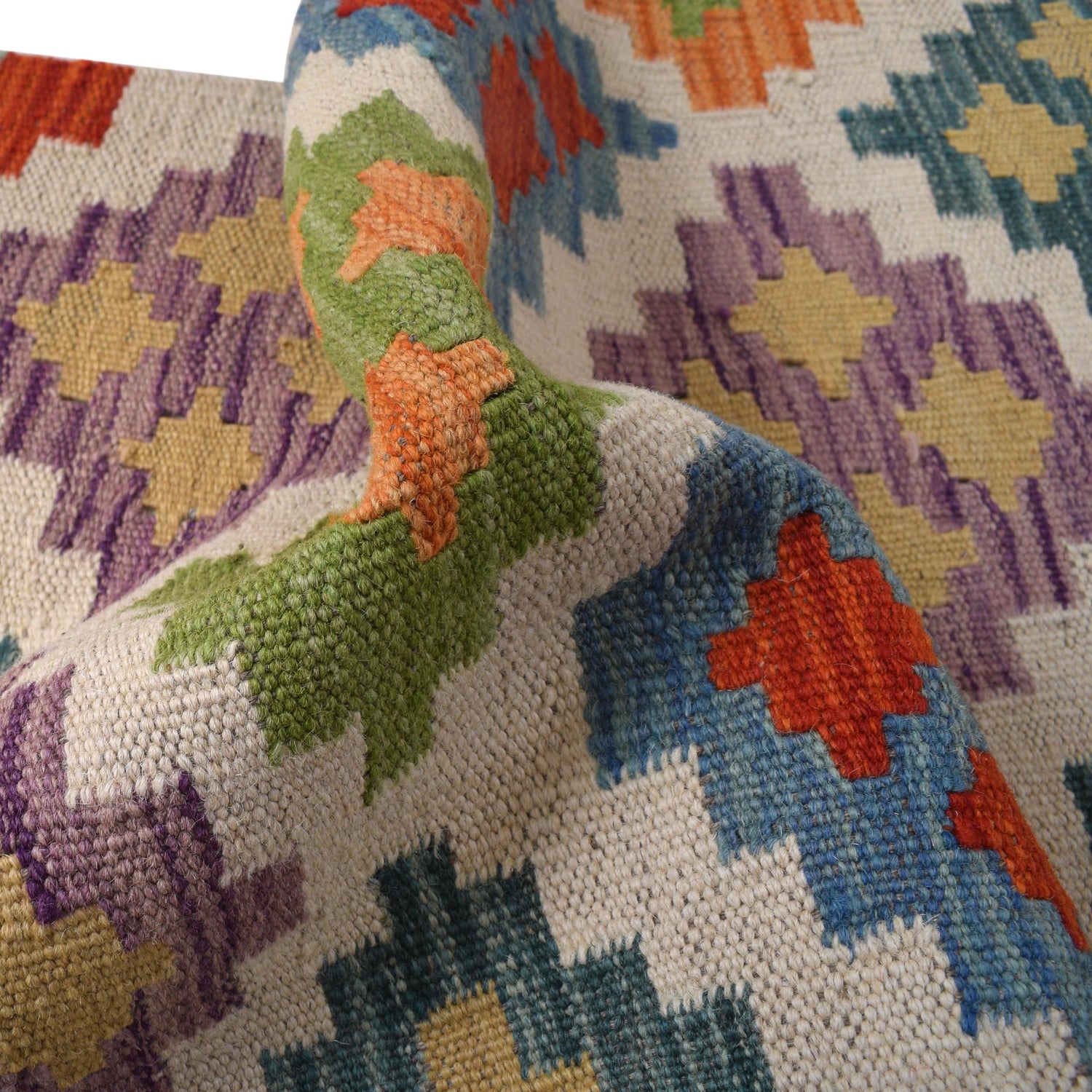 Short Kilim Runner 1' 8" x 5' 1" ft / 50 x 156 cm - No. B30621