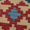 Colorful Flat-Weave Wool Kilim Runner 1' 8" x 4' 9" ft / 52 x 145 cm - No. B30623