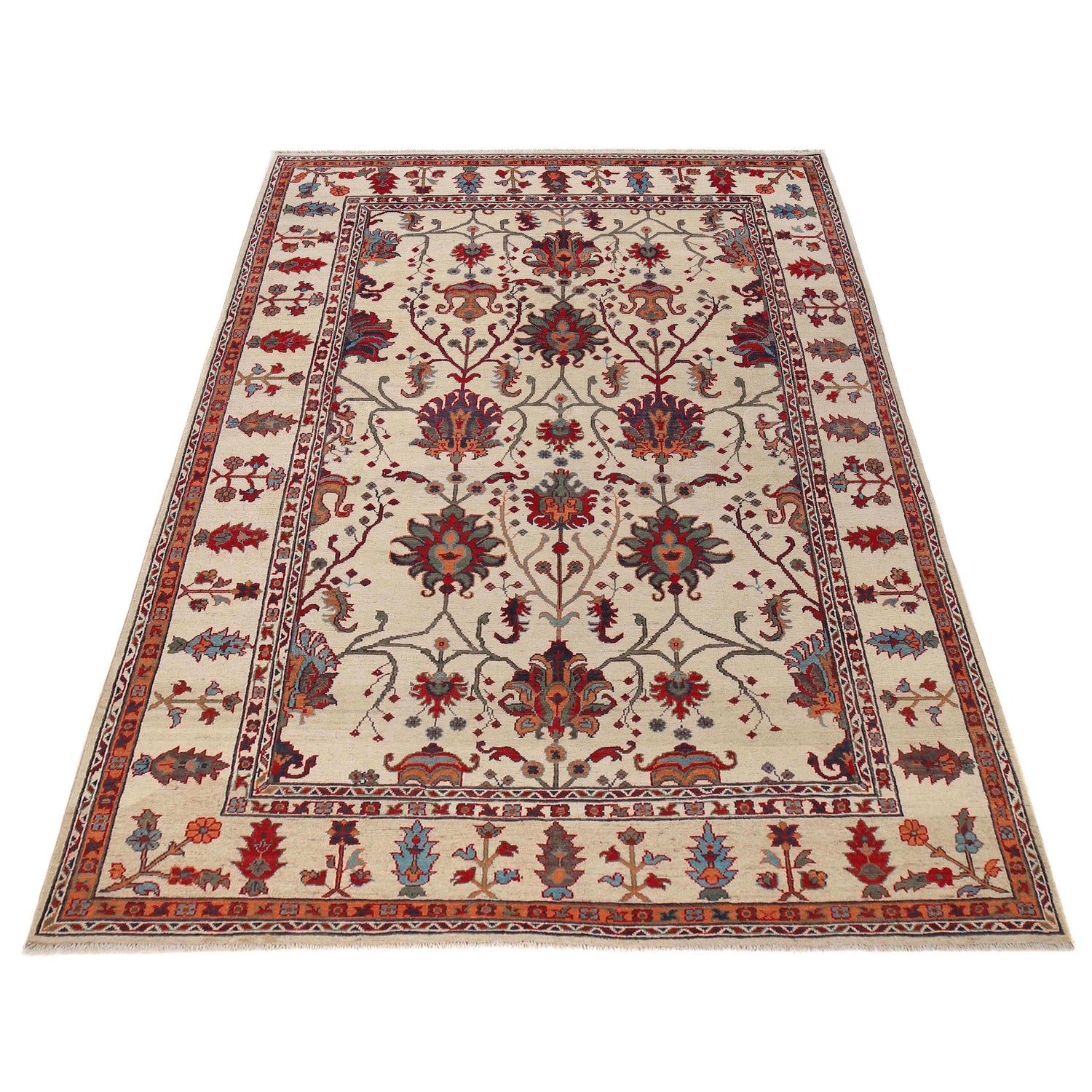 Hand knotted Kazak Rugs 6' 7" x 9' 10" ft / 201 x 300 cm - No. B30653
