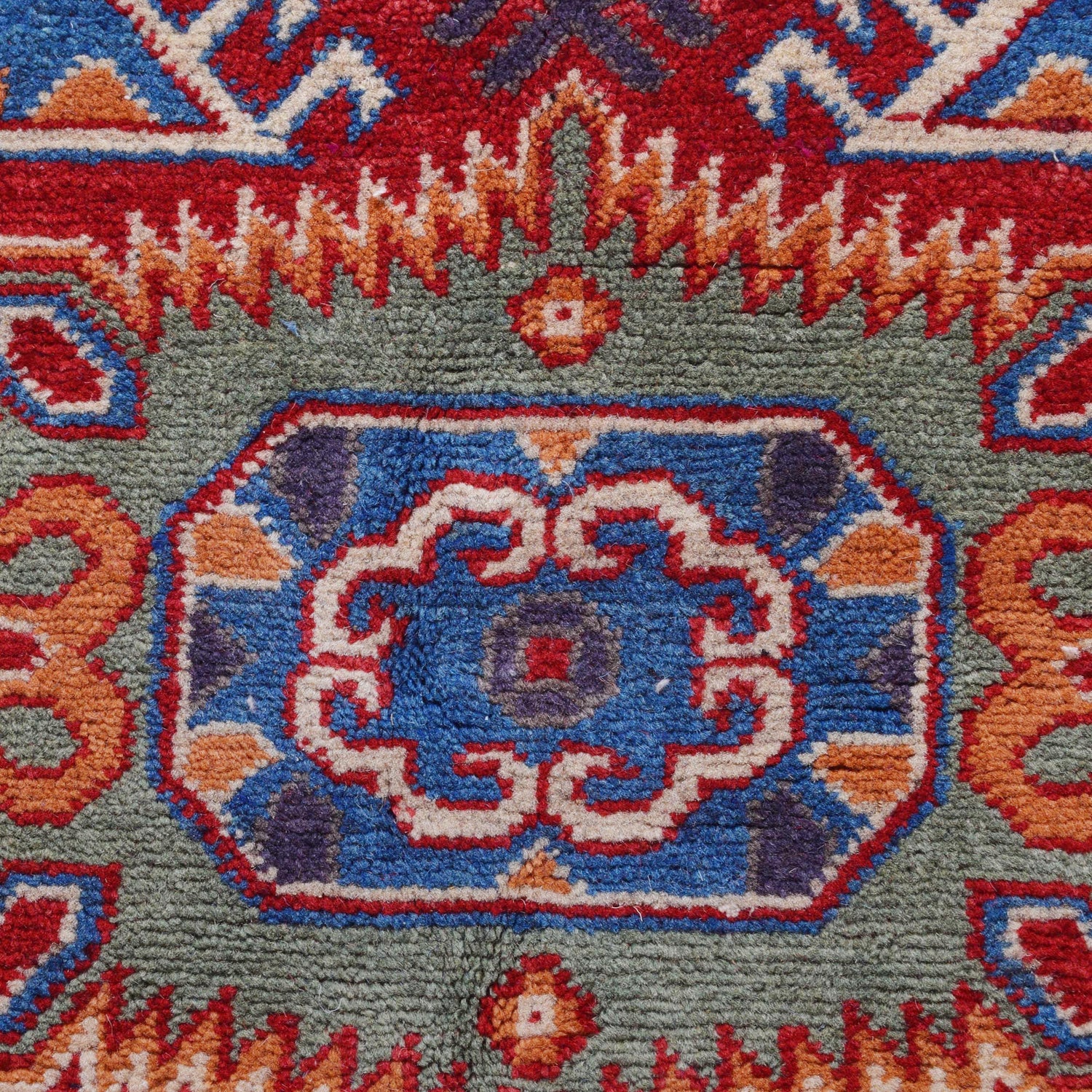 Handmade Kazak Area Rug 6' 9" x 9' 7" ft / 205 x 291 cm - No. B30654