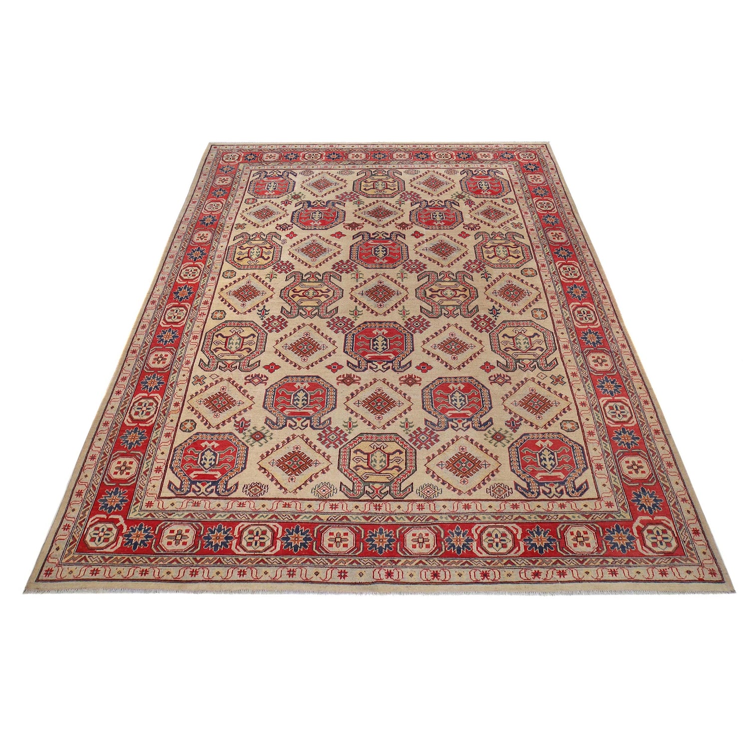 Hand knotted Kazak Carpet 8' 9" x 12' 0" ft / 267 x 365 cm - No. B30655
