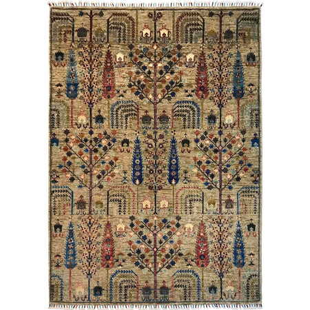 Contemporary Style Tree of Life Rug 5' 8" x 7' 11" ft / 173 x 241 cm - No. B31294