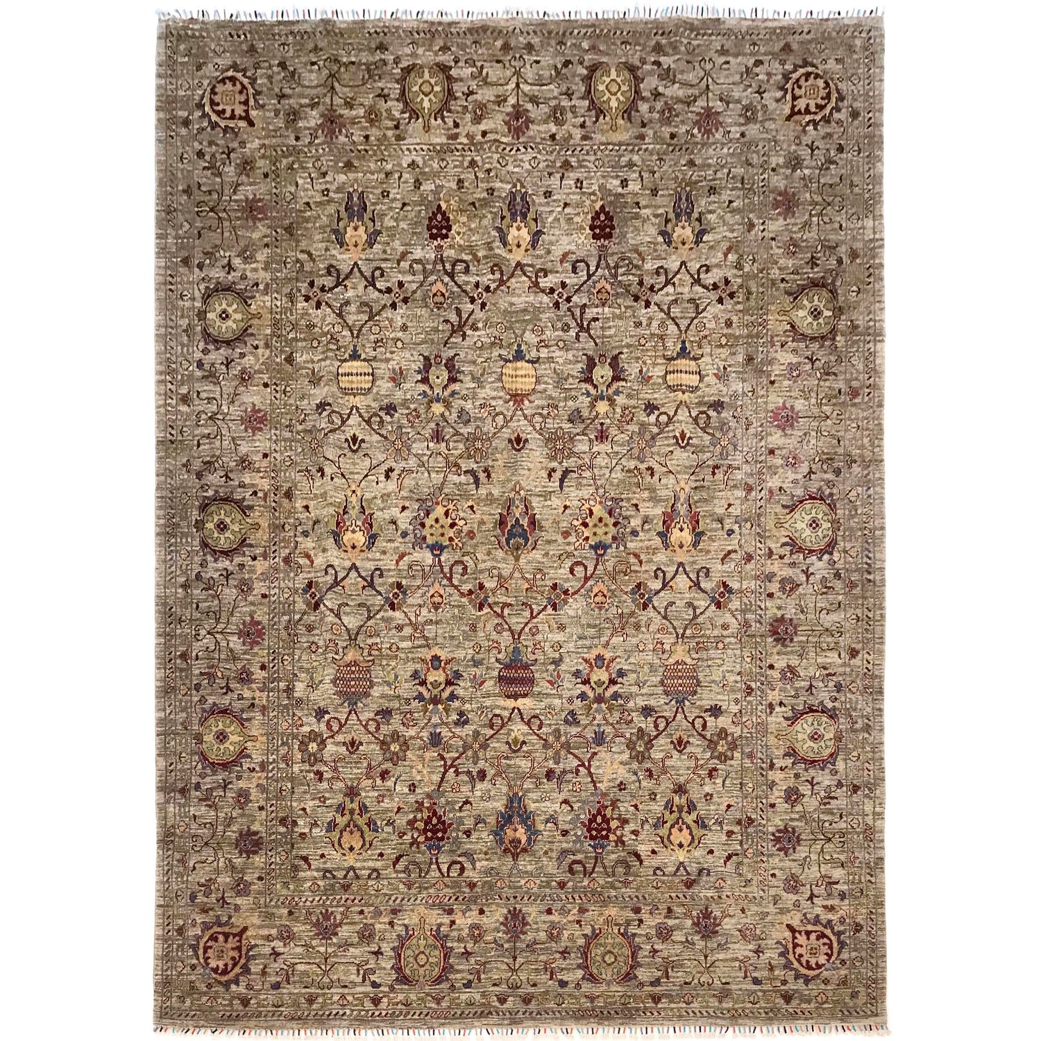 Handmade Sultani Area Rug 9' 2" x 11' 9" ft / 279 x 358 cm - No. B31296