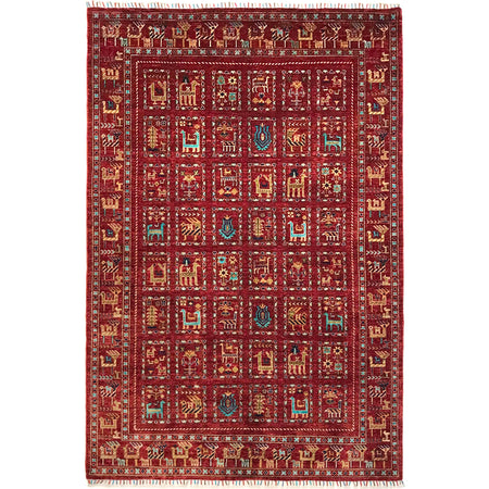 Persian Style Shikargah Rug 5' 7" x 8' 9" ft / 170 x 266 cm - No. B31324
