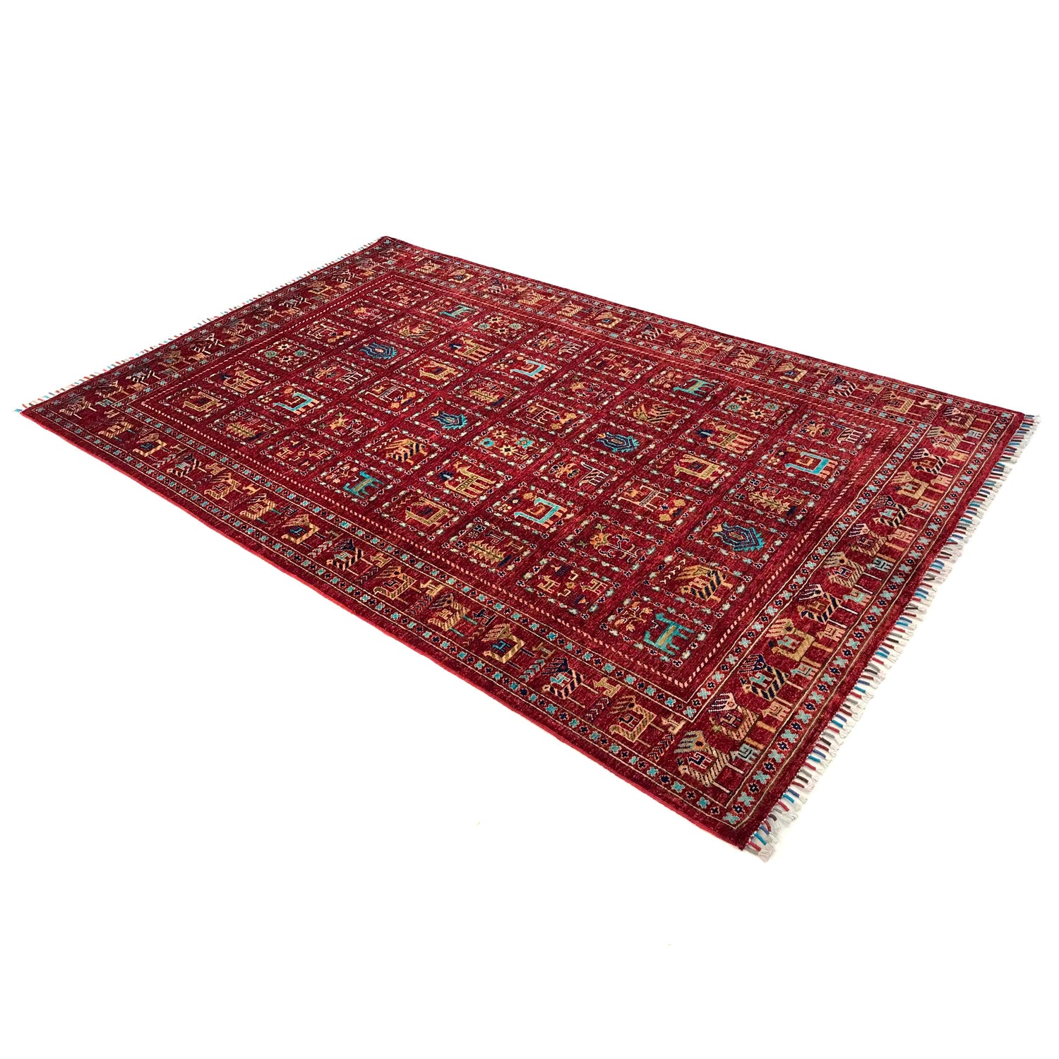 Persian Style Shikargah Rug 5' 7" x 8' 9" ft / 170 x 266 cm - No. B31324