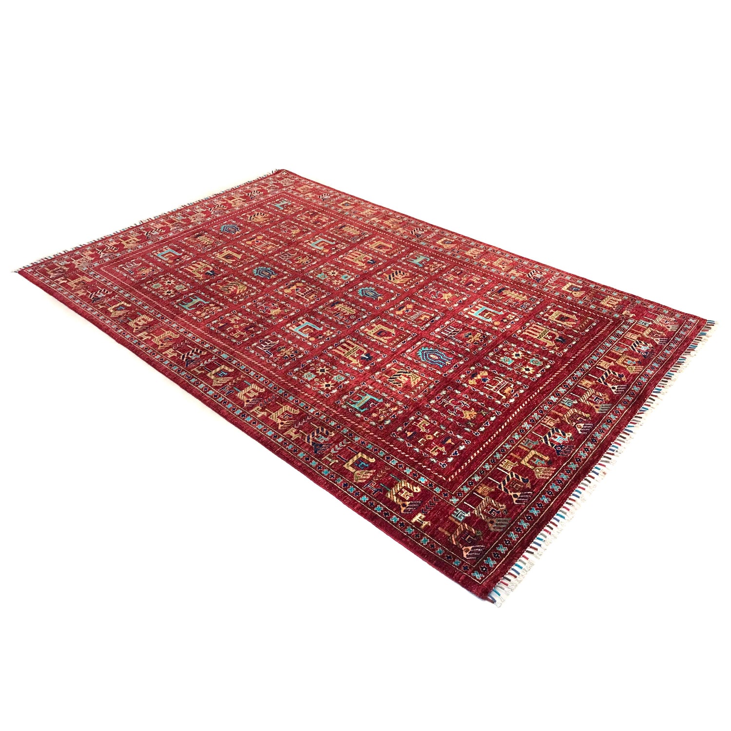 Persian Style Shikargah Rug 5' 7" x 8' 9" ft / 170 x 266 cm - No. B31324