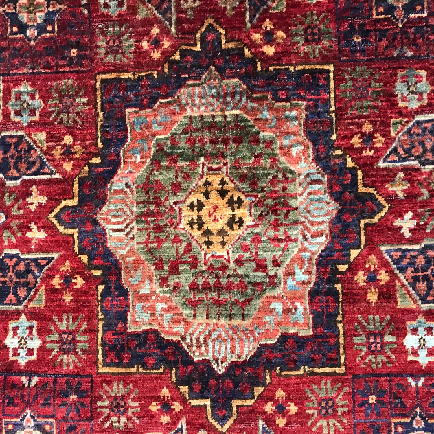 Oriental Mamluk Area Rug 3' 3" x 4' 9" ft / 100 x 146 cm - No. B31326