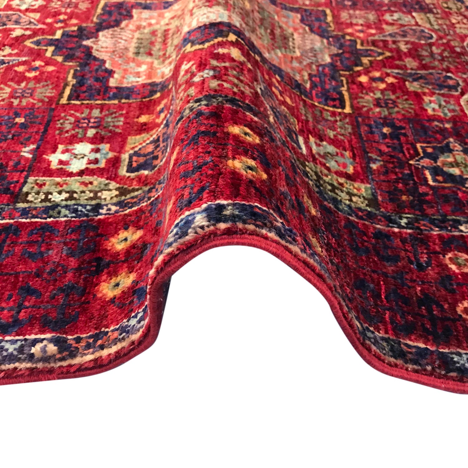 Oriental Mamluk Area Rug 3' 3" x 4' 9" ft / 100 x 146 cm - No. B31326