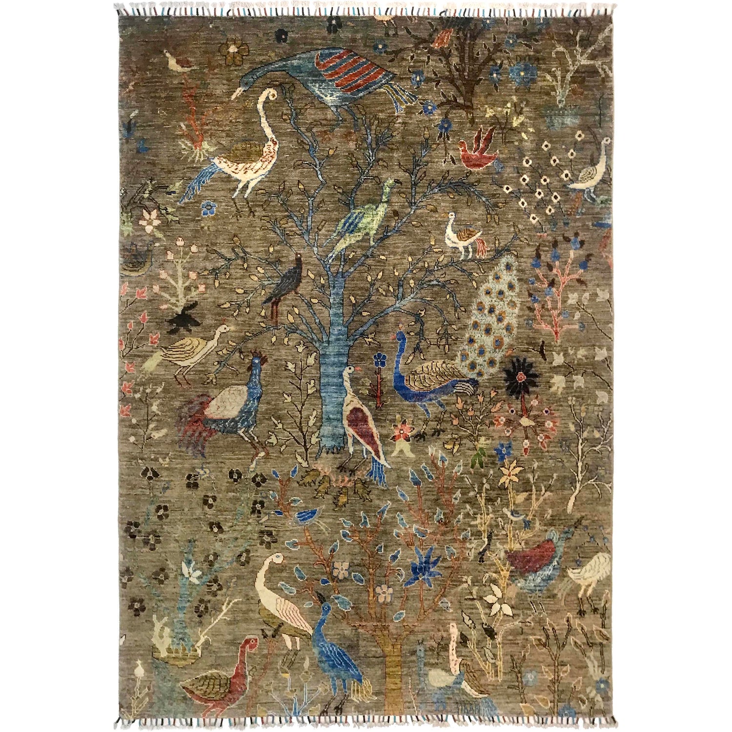Shikargah Wool Carpet 5' 9" x 7' 9" ft / 175 x 237 cm - No. B31330