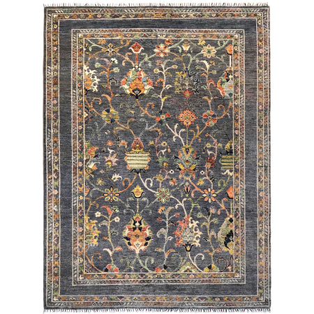 Hand Knotted Sultani Modern Rug 6' 7" x 9' 10" ft / 201 x 300 cm - No. B31398
