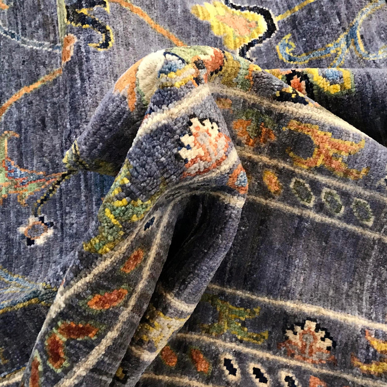 Hand Knotted Sultani Modern Rug 6' 7" x 9' 10" ft / 201 x 300 cm - No. B31398