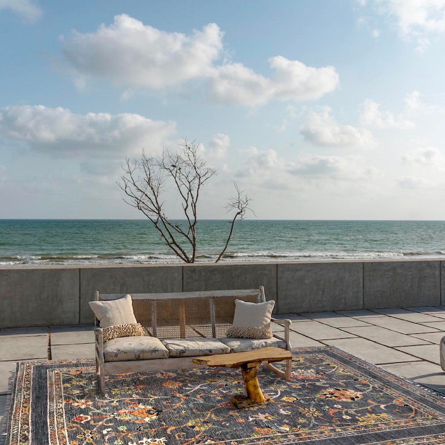 Hand Knotted Sultani Modern Rug 6' 7" x 9' 10" ft / 201 x 300 cm - No. B31398