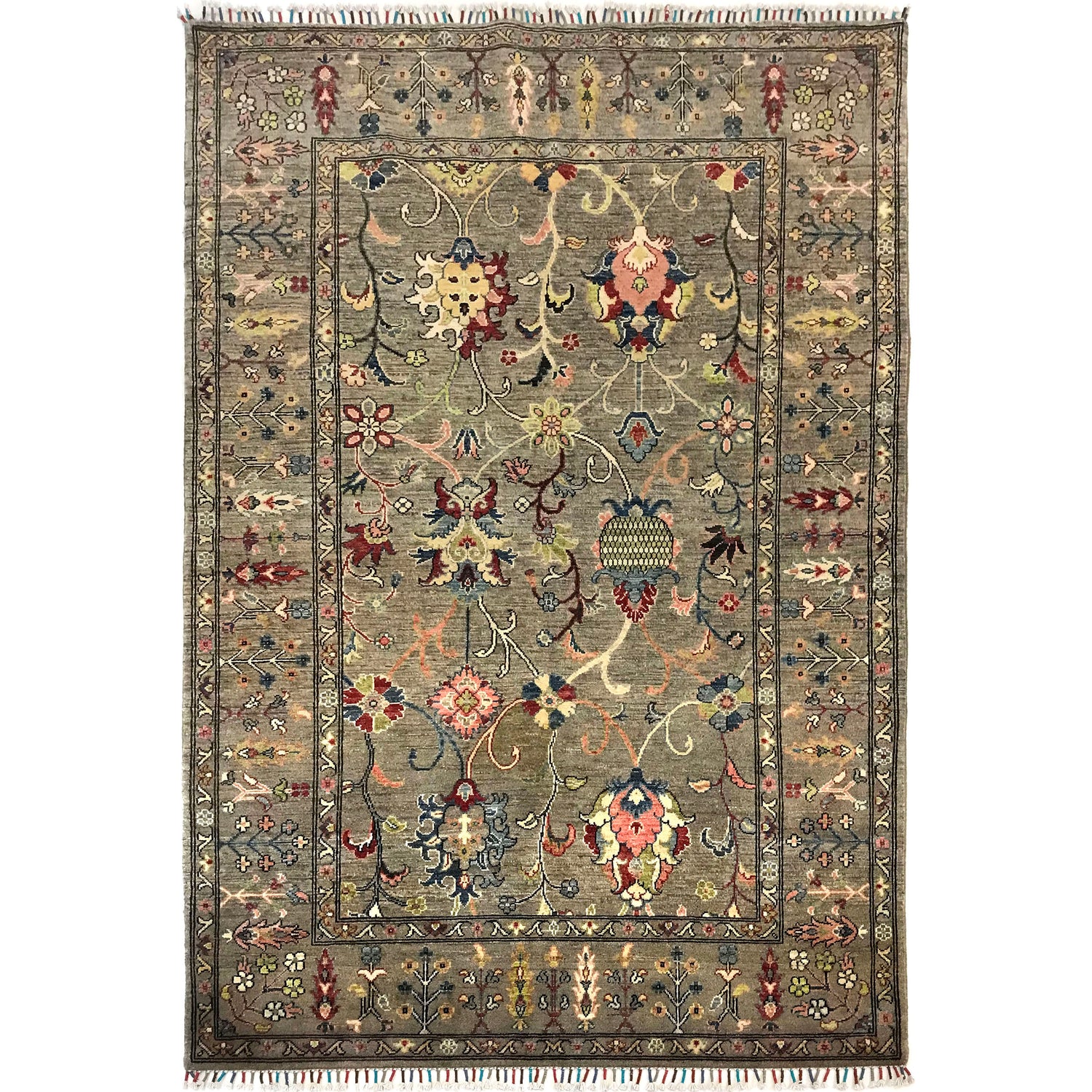 Handmade Sultani Area Rug 5' 4" x 7' 9" ft / 162 x 236 cm - No. B31441