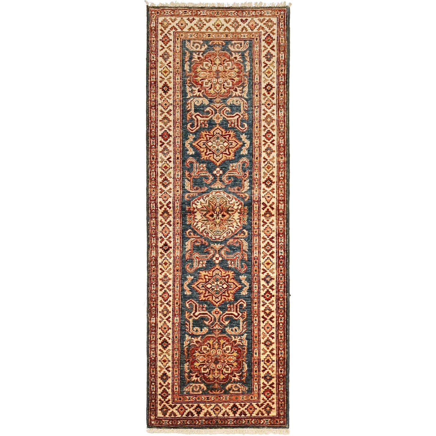 Supreme Kazak Runner Carpet 2' 0" x 6' 0" ft / 61 x 183 cm - No. B31603