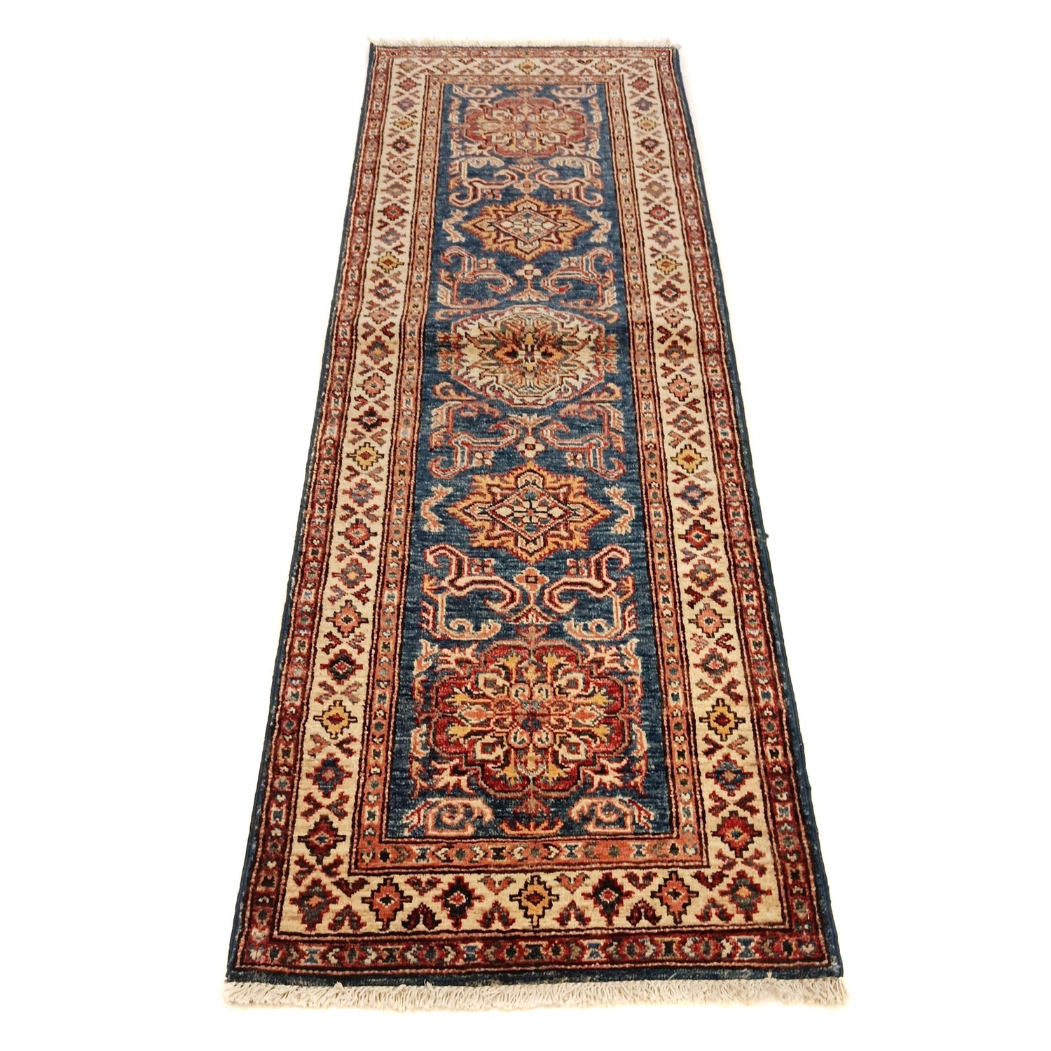 Supreme Kazak Runner Carpet 2' 0" x 6' 0" ft / 61 x 183 cm - No. B31603