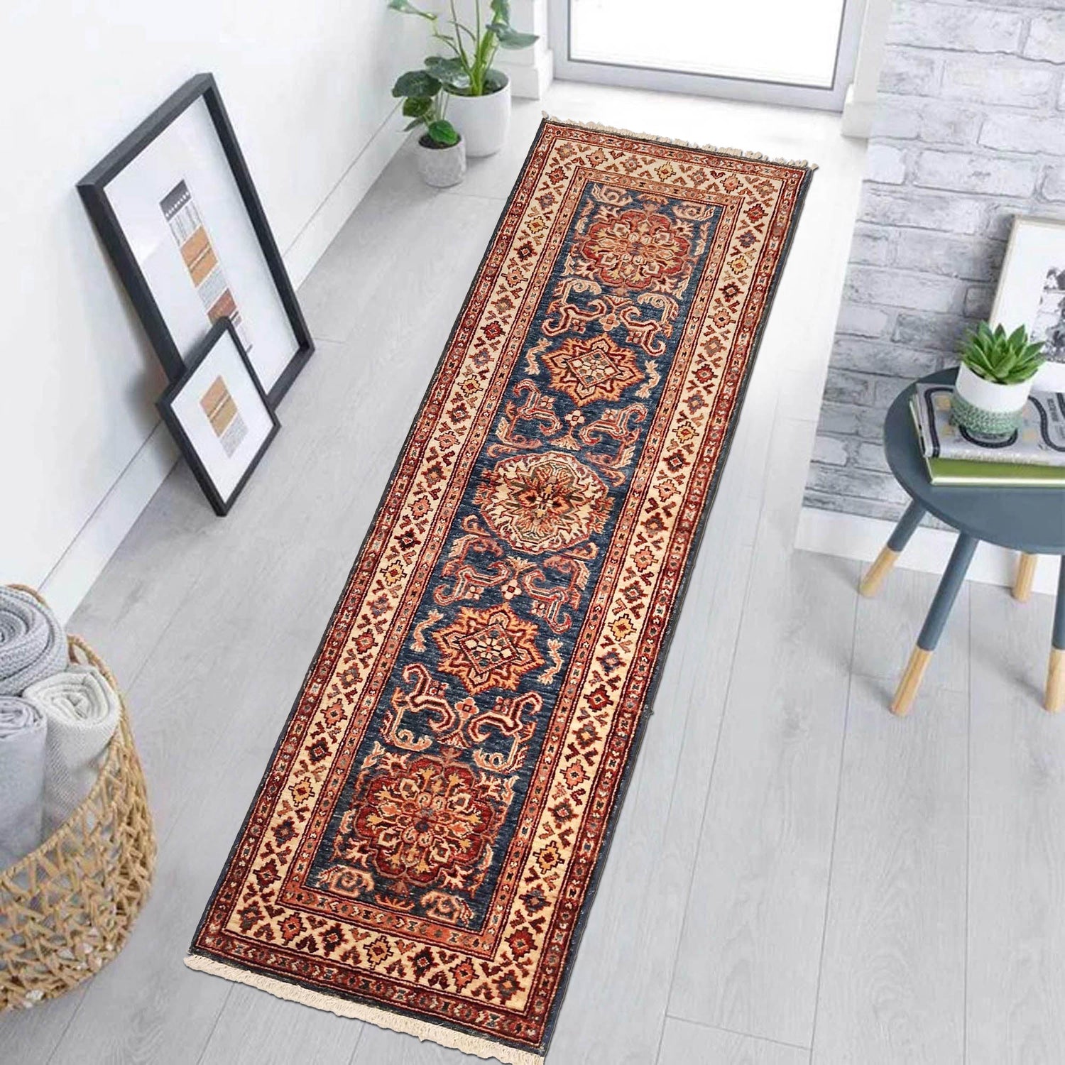 Supreme Kazak Runner Carpet 2' 0" x 6' 0" ft / 61 x 183 cm - No. B31603