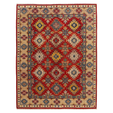 Hand knotted Kazak Rugs 6' 6" x 9' 6" ft / 198 x 290 cm - No. B31607