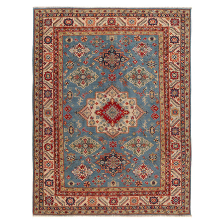 Blue Color Kazak Rug 6' 6" x 9' 9" ft / 199 x 296 cm - No. B31614