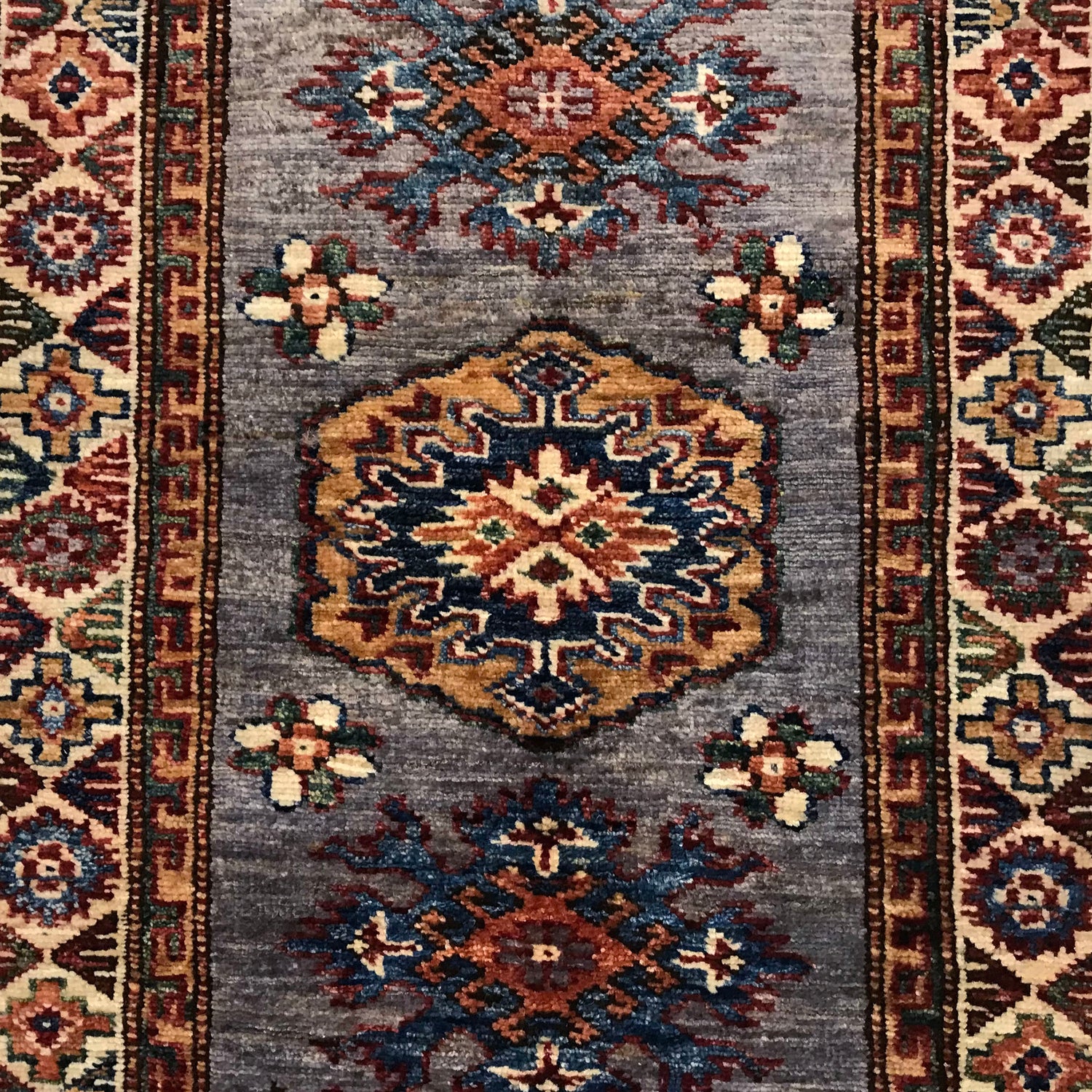 Premium Hand Knotted Kazak Runner Rug 2' 2" x 5' 8" ft / 65 x 173 cm - No. B31617