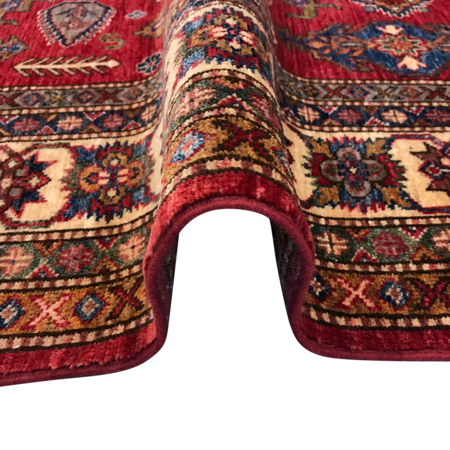 High-Quality Kazak Area Rug 5' 7" x 7' 9" ft / 170 x 235 cm - No. B31618