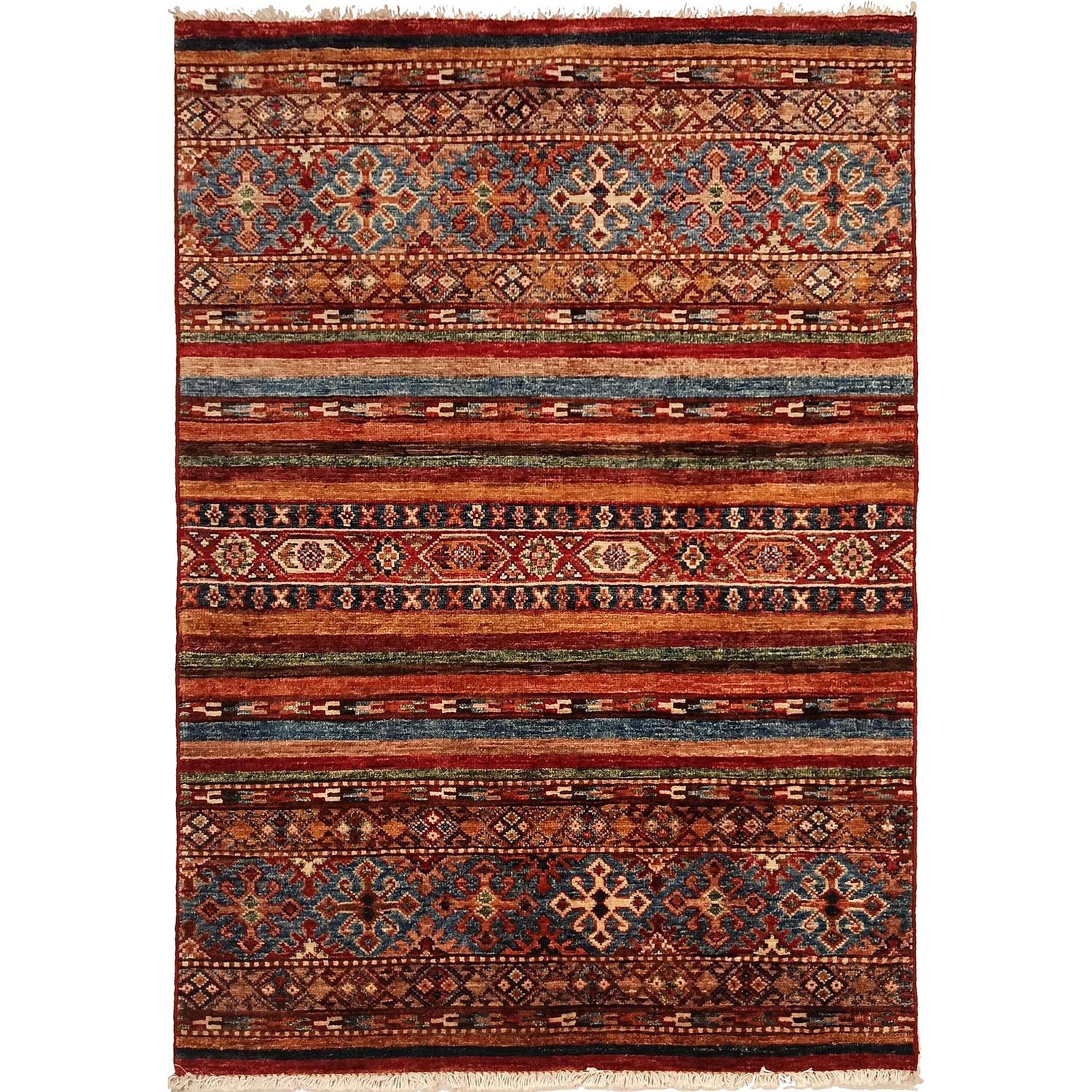 Hand Knotted Persian Style Khurjin Rug 2' 10" x 4' 1" ft / 87 x 125 cm - No. B31816