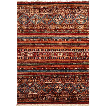 Hand Knotted Persian Style Khurjin Rug 2' 10" x 4' 1" ft / 87 x 125 cm - No. B31816