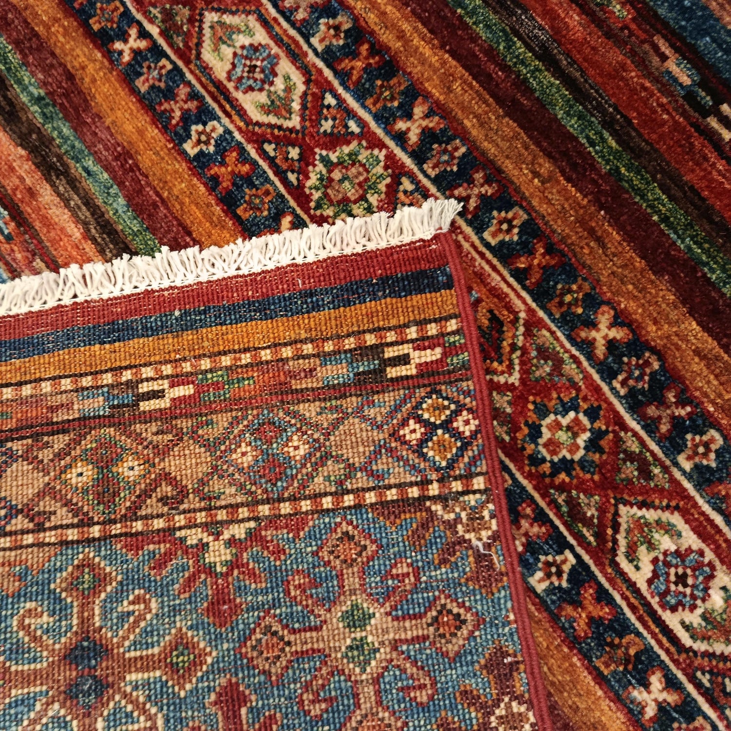 Hand Knotted Persian Style Khurjin Rug 2' 10" x 4' 1" ft / 87 x 125 cm - No. B31816