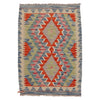 Handmade Afghan Vegetable Kilim 2' 0" x 2' 11" ft / 61 x 90 cm - No. B32028
