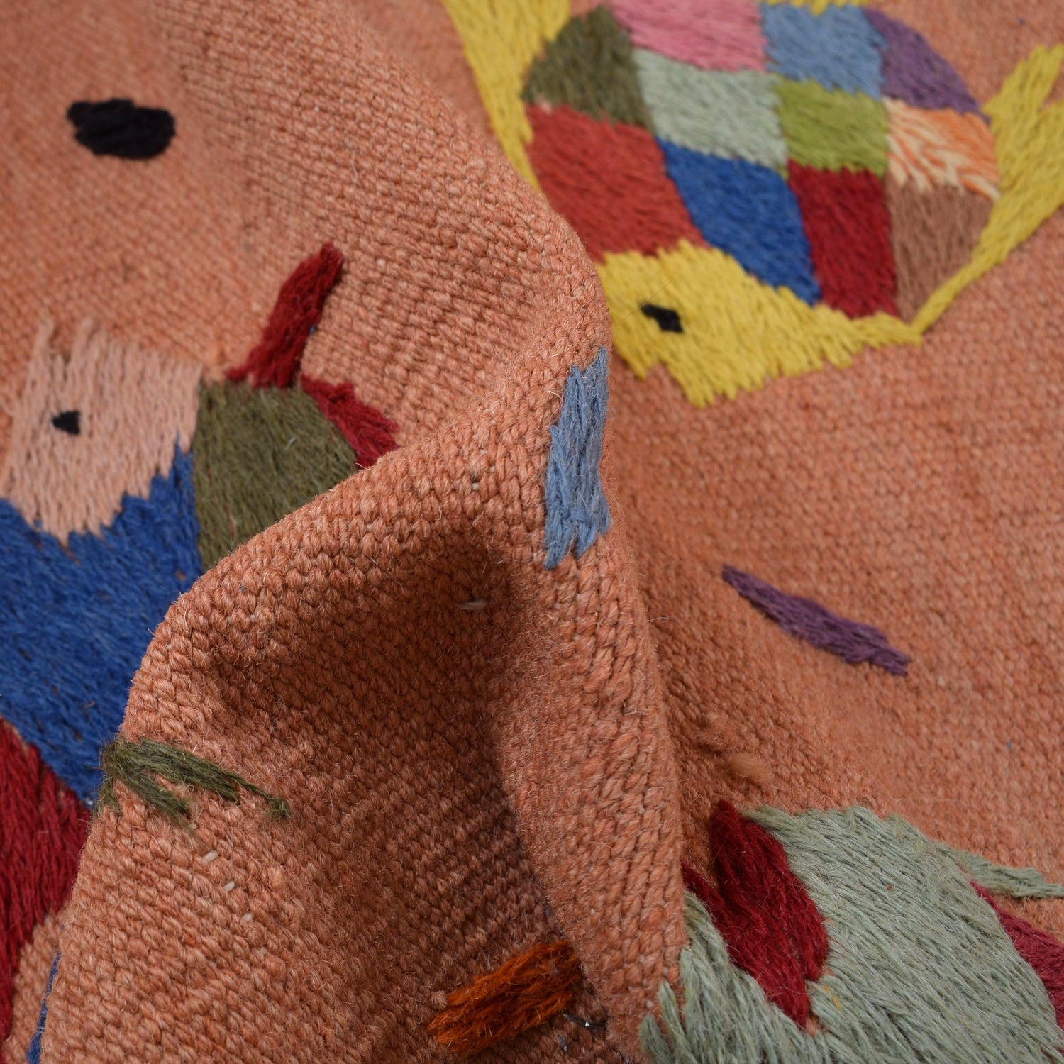 Hand Made Embroidery Kilim 2' 8" x 12' 10" ft / 82 x 392 cm - No. B32076